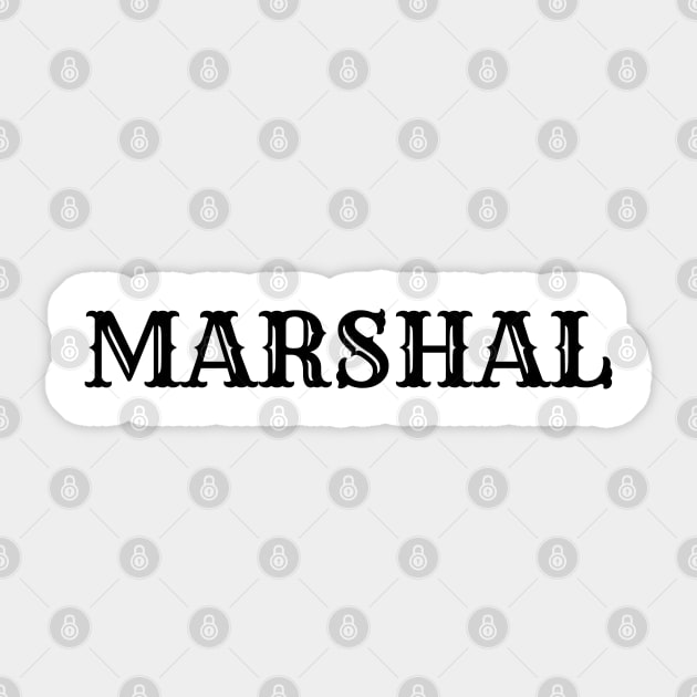 Marshal Sticker by Classic Clic